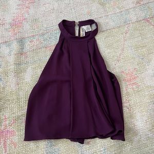 Nordstrom plum crop top